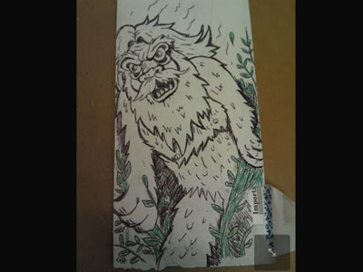 Bigfoot Envelope bigfoot envelope harry and the hendersons paper sasquatch yeti