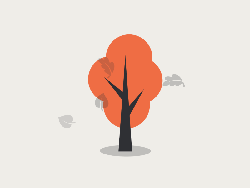 Tax Deadlines - Fall after effects animation autumn fall gif illustration illustrator leaves tree