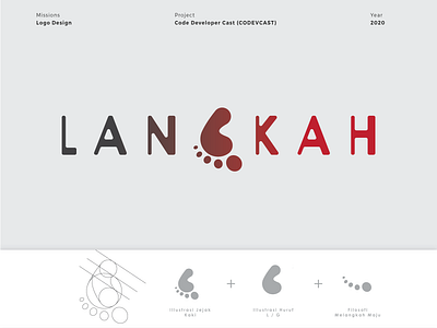 Logo Langkah branding design icon illustration logo logodesign logotype type typography vector