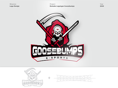 Remake Logotype Goosebumps design illustration logo logodesign redesign vector