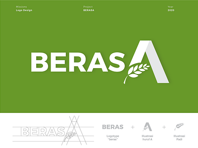 Logo BERASA design illustration logo logodesign logotype type typography vector