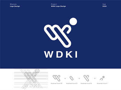 Logo WDKI branding design illustration logo logodesign logotype type typography vector
