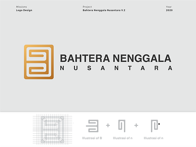 Logo Bahtera Nenggala Versi 2 design illustration logo logodesign logotype type vector