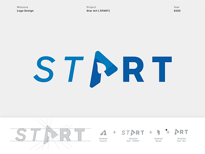 START Logo design illustration logo logodesign logotype type typography vector