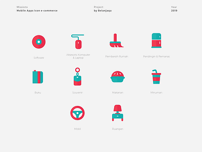 E-Commerce Icon Design app design e commerce icon illustration type