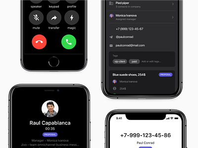 Call center CRM - Mobile app
