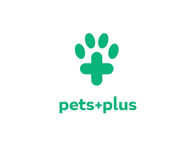 Pets+Plus animals branding logo design logomark pets