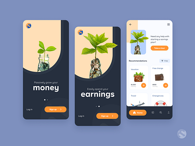 Savings plan app (Experimental) app design graphic design illustration ui uiux ux vector