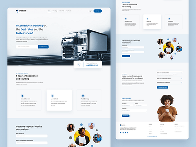 Logistics Company Landing page