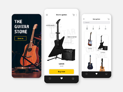 The guitar store app