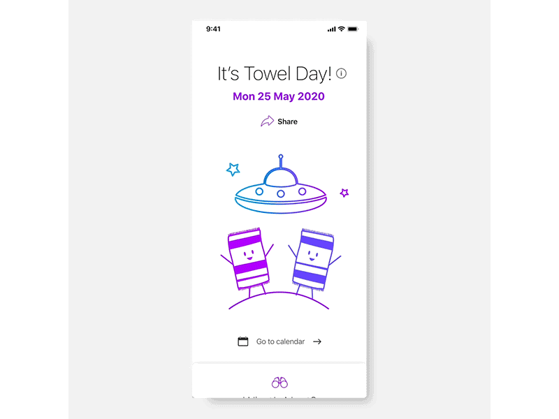 Calendar animation app calendar design illustration product product design towel ui ux