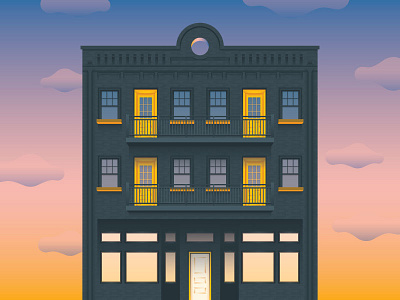 Airtype East Building Illustration