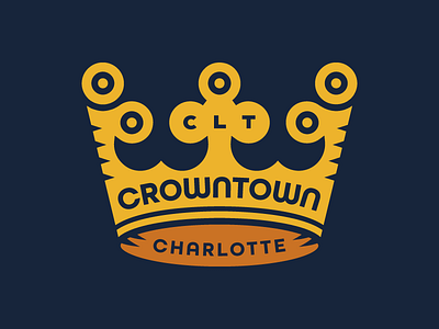Crowntown charlotte crown crowntown logo north carolina queen city