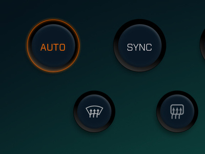 Climate control button set