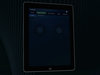 In-car Climate control appdesign automative carapp carcluster climatecontrol daily uidesign ux