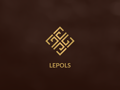 Lepols Logo branding brown business classic classy corporate elegant furniture gold identity logo logo design logo mark logos luxury luxury logo old simple square unique