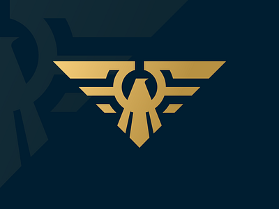 Golden Eagle Logo bird brand designer eagle golden logo logo design logos luxury minimalist royale trend tutorial vector wing wings yellow youtube