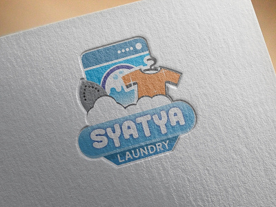 Syatya Laundry design logo