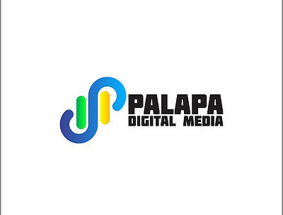 Palapa Digital Media design flat illustration logo type vector