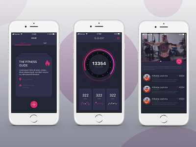 App Training Activity Concept design app mobile ui ux