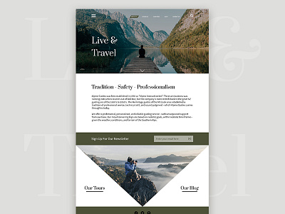 Travel adobe xd design typography ui ux web