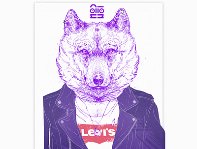 wolfie illustration photoshop