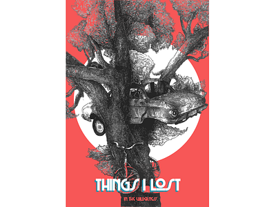 Things I Lost design illustration movie pen and ink poster vector