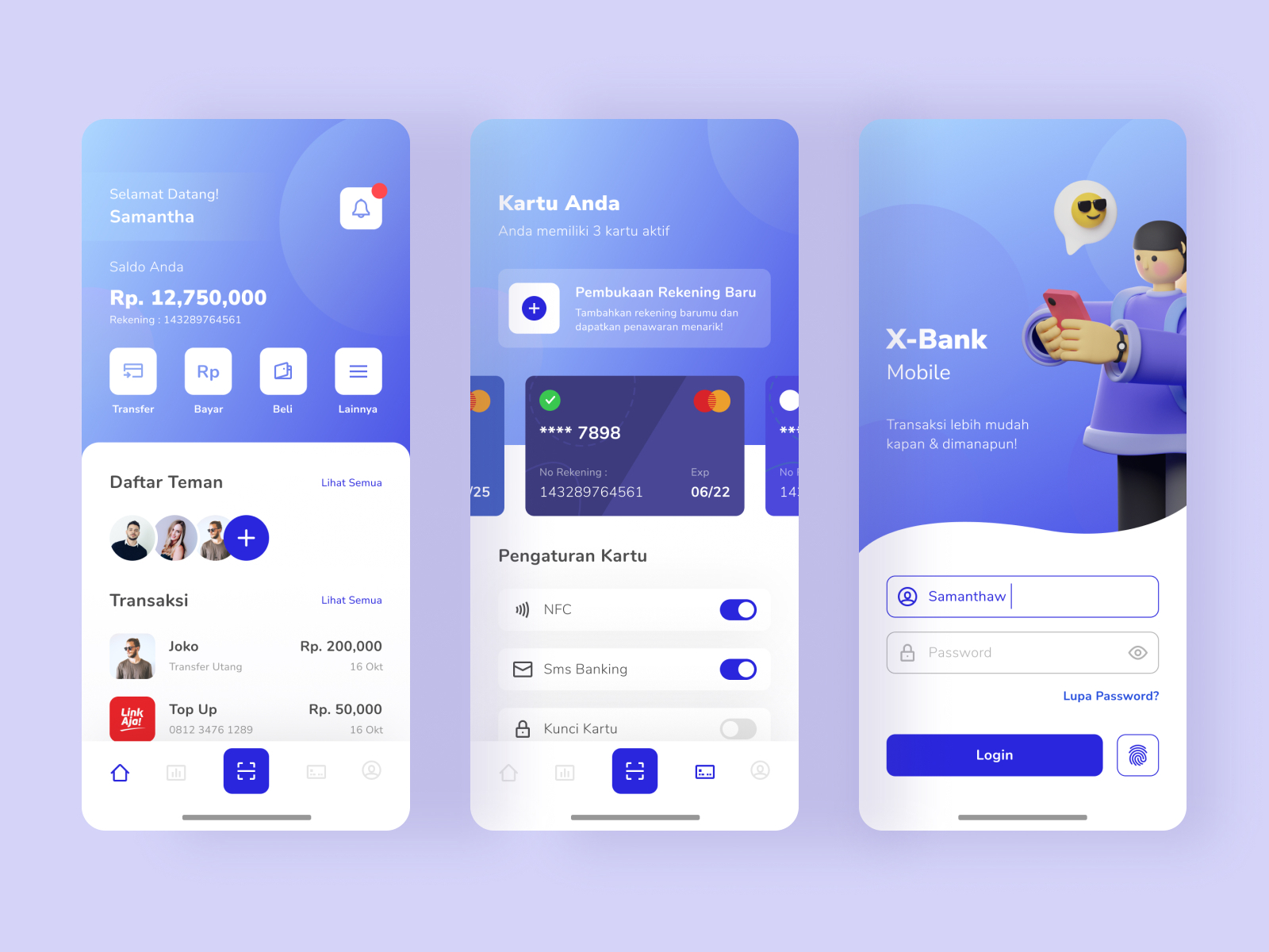 #Exploration | Mobile Banking App By Muhammad Rizky On Dribbble