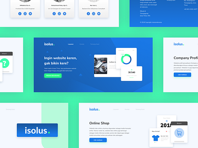 #Exploration | IsolusIndonesia Pages app design flat minimal ui ux web website