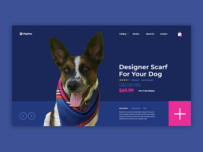 E-commerce for Pets clothes design ecommerce pet shop ui
