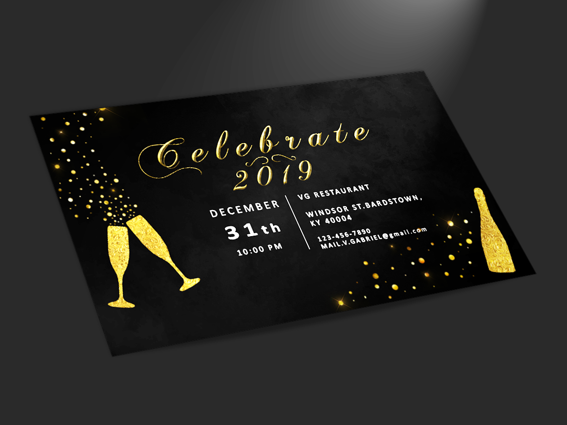new year party invitation by vladulescu gabriel dribbble dribbble invitations for new year party