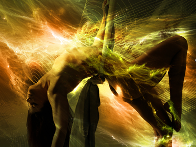 Unstable digitalart green photomanipulation woman yellow