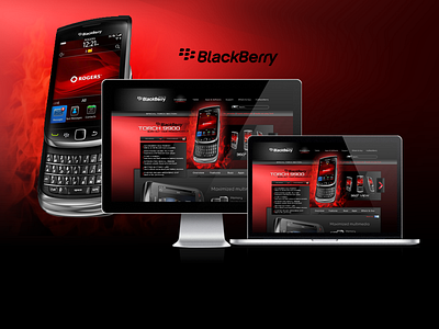 Blackberry digital red webdesign yiolo