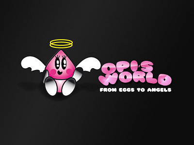 Opisworld angel cute logo logotype mascott monster opi opisworld yiolo