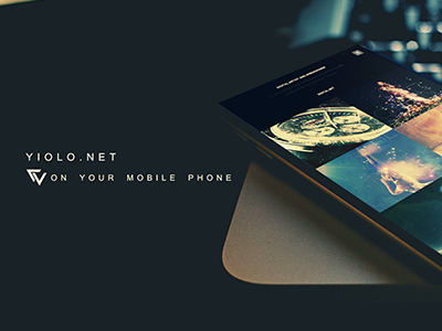 Cover Dribbble mobile phone portfolio yiolo