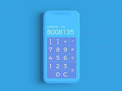 DailyUI 003 :: Calculator app blue branding calculator dailyui dailyui004 design illustration logo skech ui ui 100 ux vector web