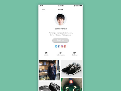 DailyUI 006 :: profile