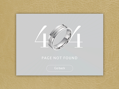 DailyUI 008 :: 404 page