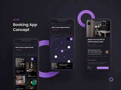 Booking App Concept app booking design typography ui ux