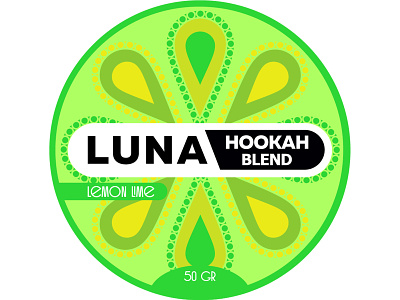 Hookahblend Lemon Lime branding design illustration illustrator minimal packagedesign sticker design vector