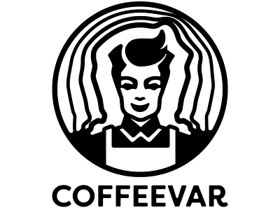 Coffeevar is a logo for coffee brand logotype