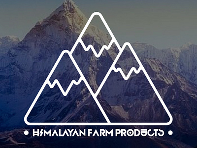 Himalayan farm product branding design flat icon illustrator logo logotype minimal typography vector web