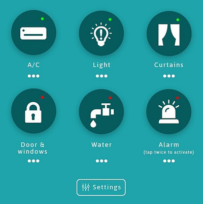 Smart House dashboard dashboard design management app smart clever smart house ui