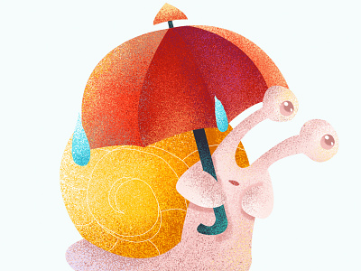 donation snail illustration design