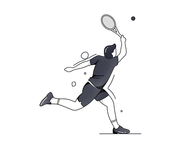 Tennis branding dailyicon dailyillustration design lineart minimal onboarding onboarding ui ui ux vector