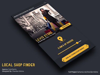 Local Shop Finder android app flat iphone mobile app ui ui