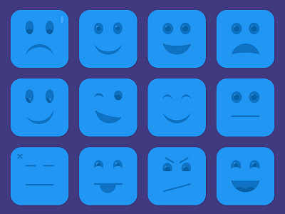 Blue Emojis blue emojis icons smileys