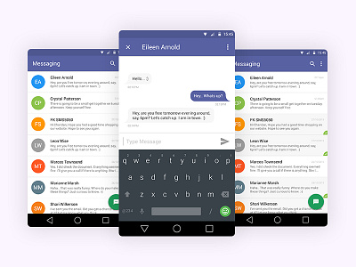 Messaging android chat ios iphone messaging ui ux