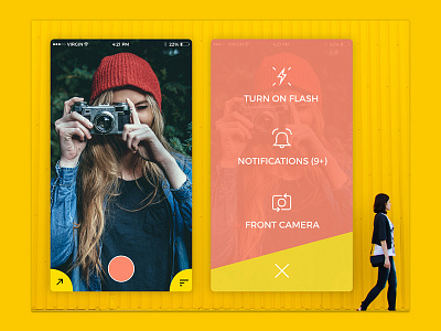 Photosharing Social App. ios iphone photosharing snapchat social ui ux