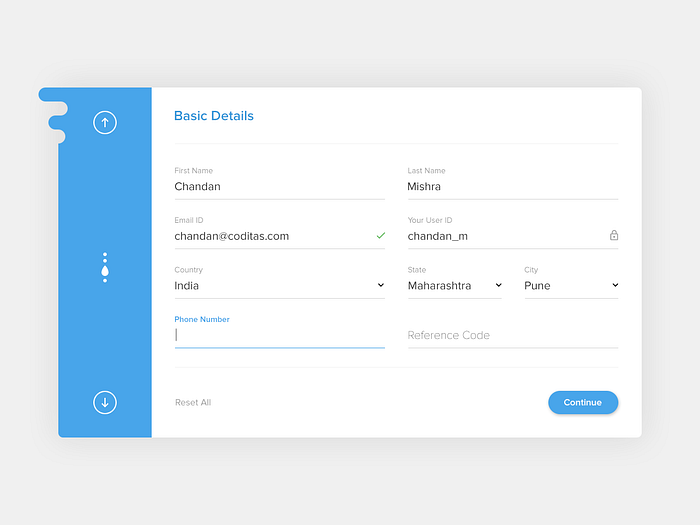 FREE - Material Registration Form UI by 🏅Chandan Mishra on Dribbble